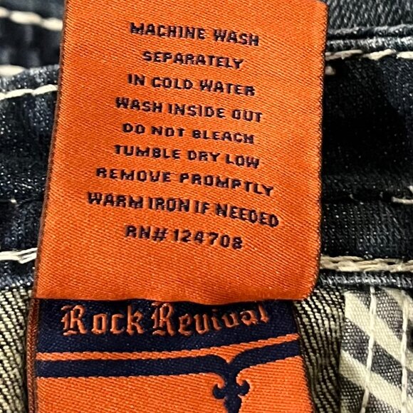 Rock Revival Women's Denim Jeans, Women's size 26, Angie Straight - Picture 12 of 16